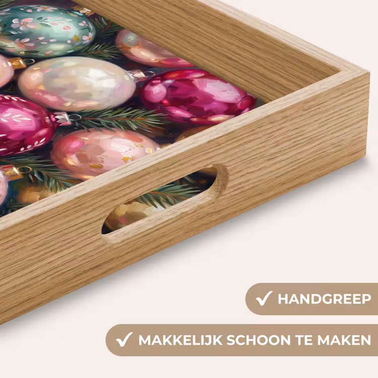 Dienblad - Kerstballen - Kleurrijk - Feest — 5
