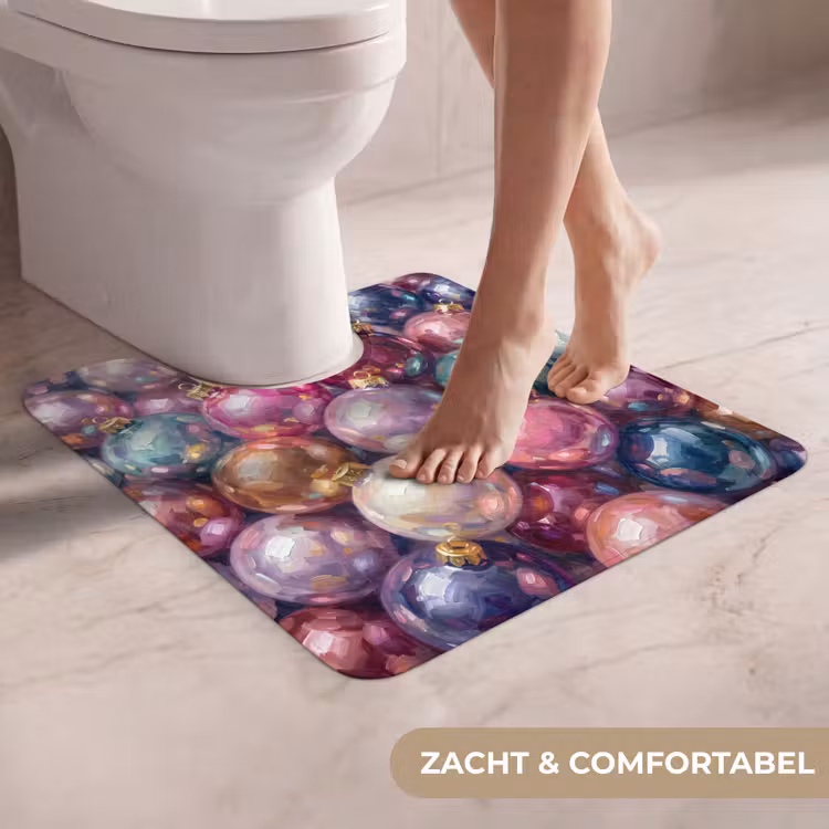 Wc Mat - Kerstdecoratie - Kleurrijk - Feest — 5