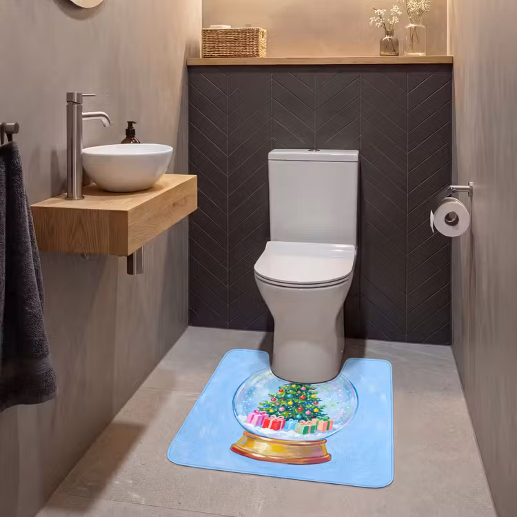 Wc Mat - Sneeuwbol - Kerst - Cadeaus — 2