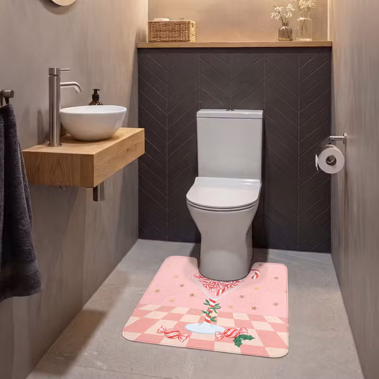 Wc Mat - Snoep - Glas - Roze — 2