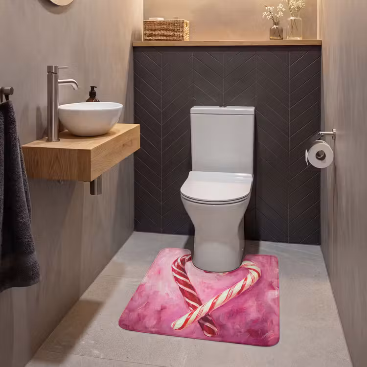 Wc Mat - Snoep - Hart - Roze — 2