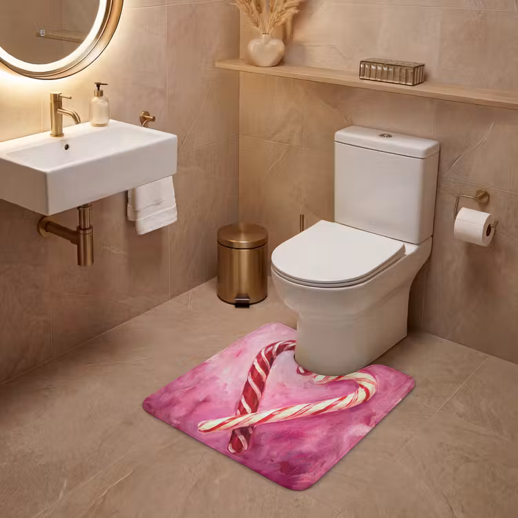 Wc Mat - Snoep - Hart - Roze — 3