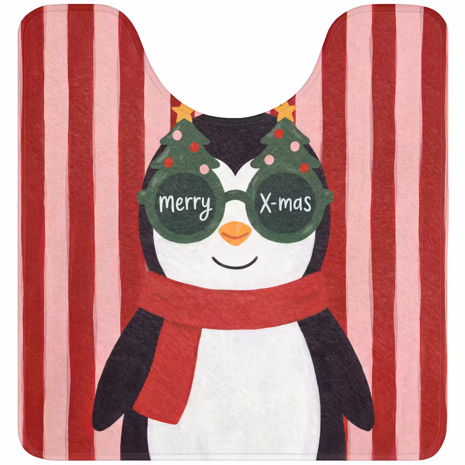 Wc Mat - Pinguïn - Kerst - Illustratie — 1