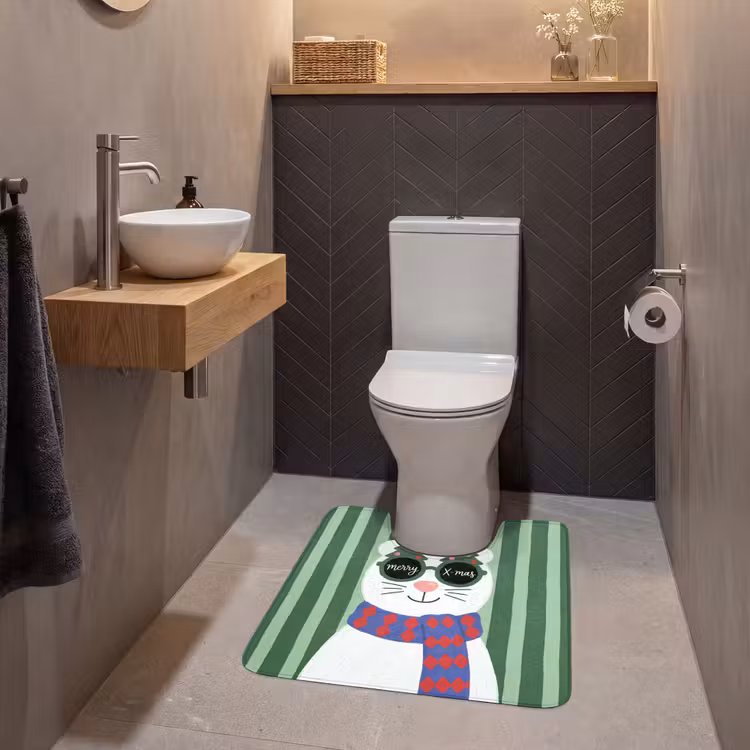 Wc Mat - Dier - Winter - Cartoon — 2