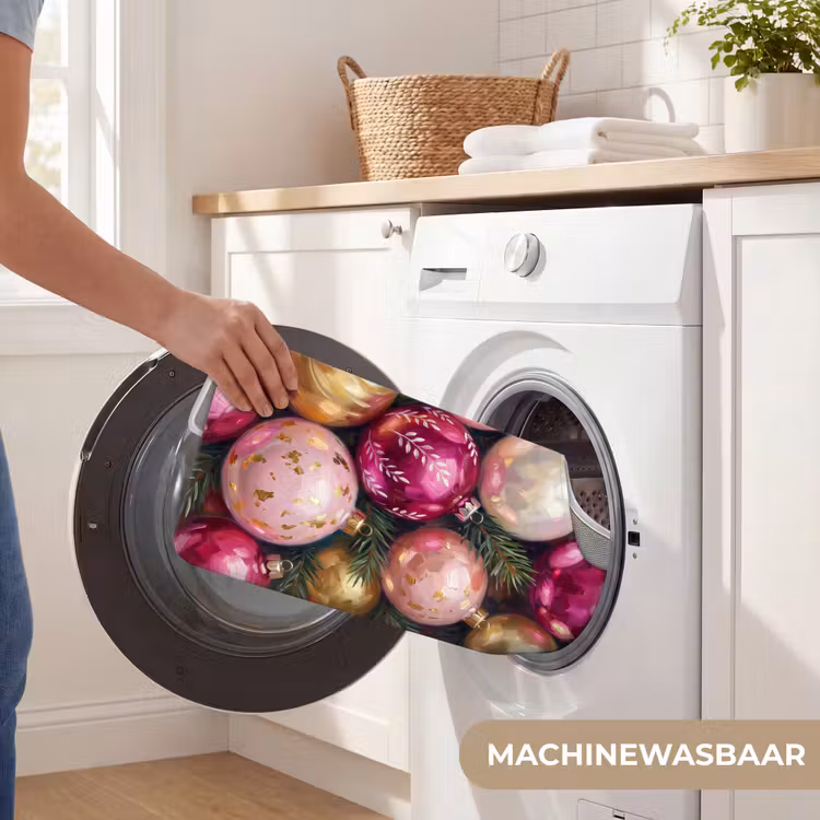 Wc Mat - Kerstballen - Kleurrijk - Feest — 6