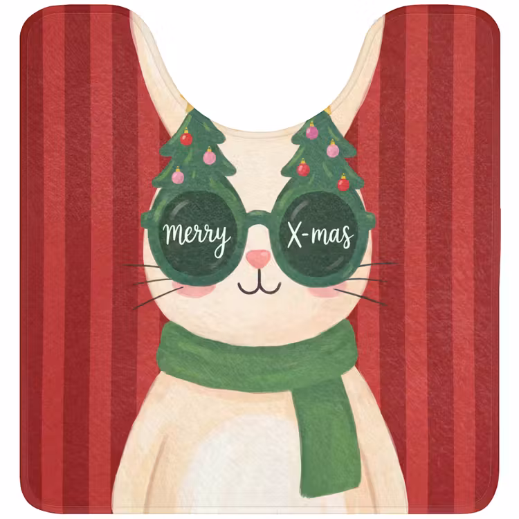 Wc Mat - Konijn - Kerst - Dieren