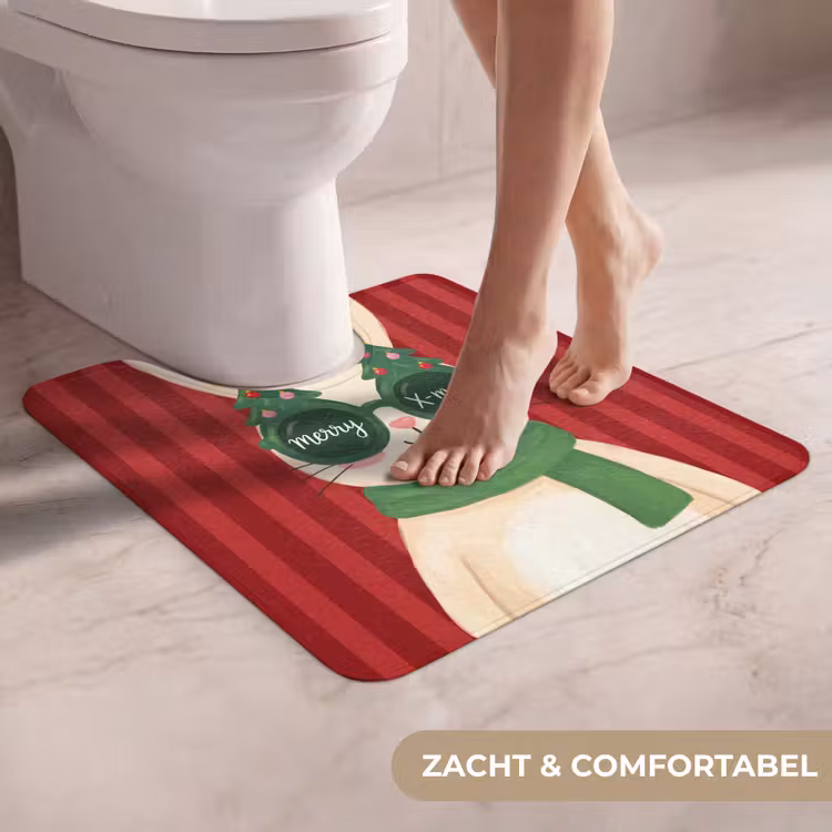 Wc Mat - Konijn - Kerst - Dieren — 5