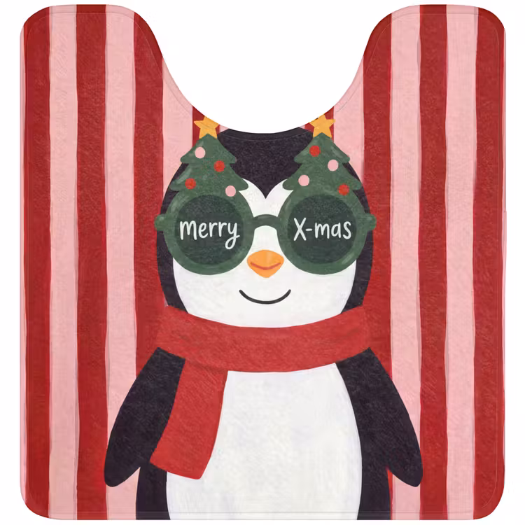 Wc Mat - Pinguïn - Kerst - Illustratie — 1