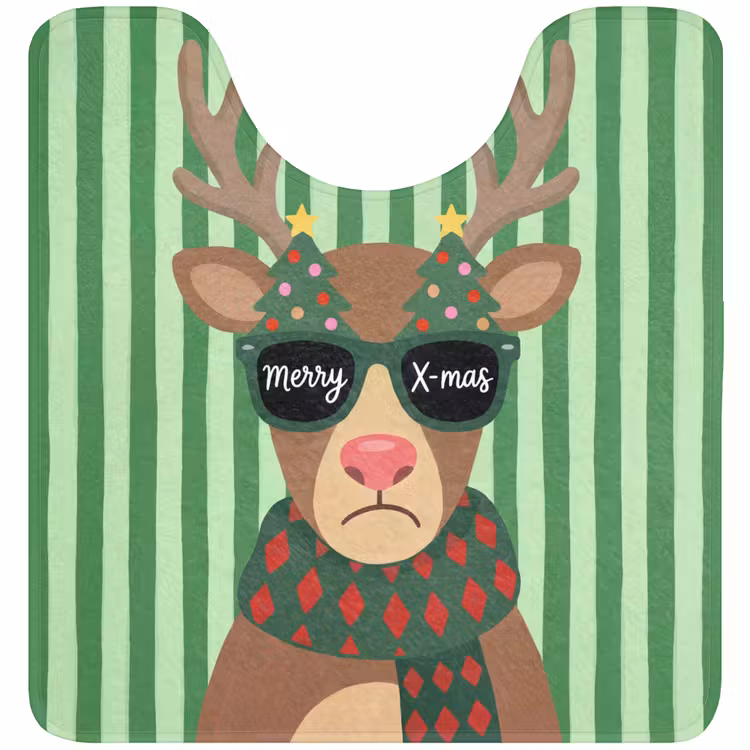 Wc Mat - Rendier - Kerst - Illustratie
