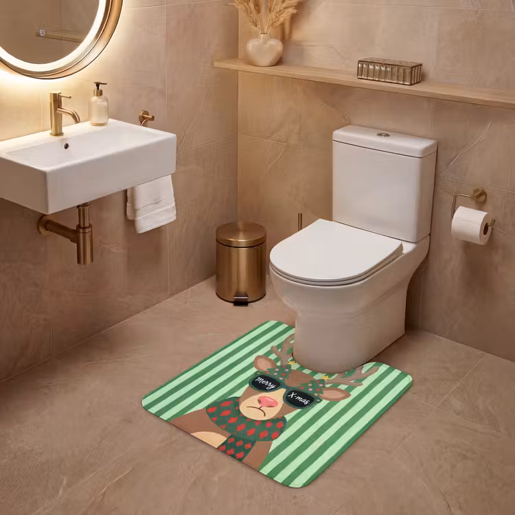 Wc Mat - Rendier - Kerst - Illustratie — 3