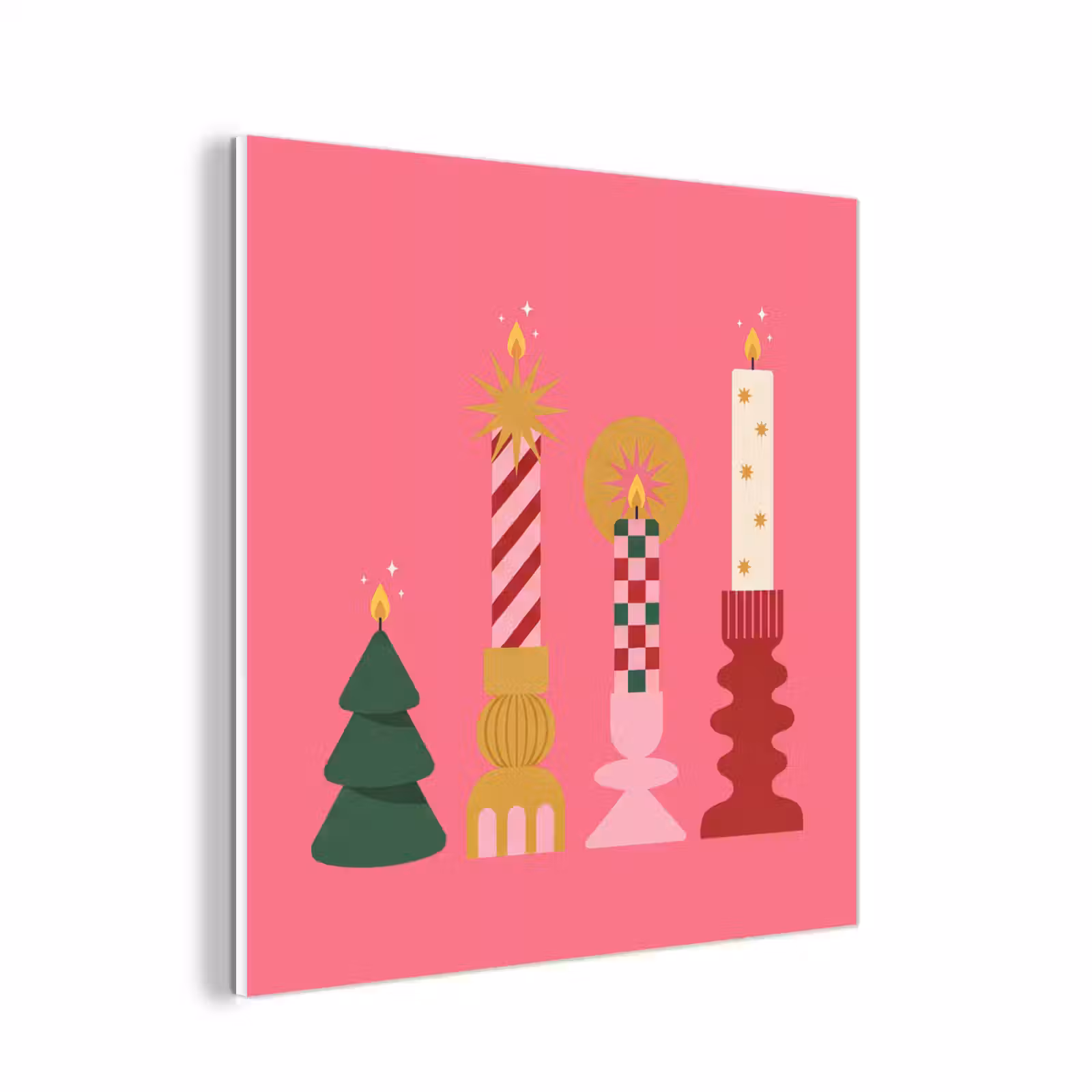 Forex - Kaarsen - Feest - Roze — 1