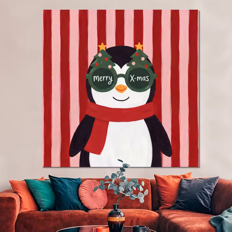 Forex - Pinguïn - Kerst - Illustratie — 3