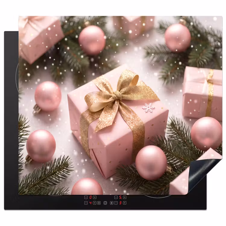 Inductie beschermer - Cadeau - Kerst - Roze — 1