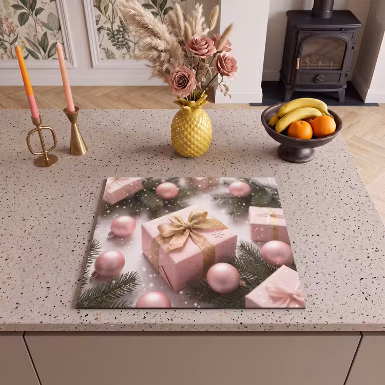Inductie beschermer - Cadeau - Kerst - Roze — 2