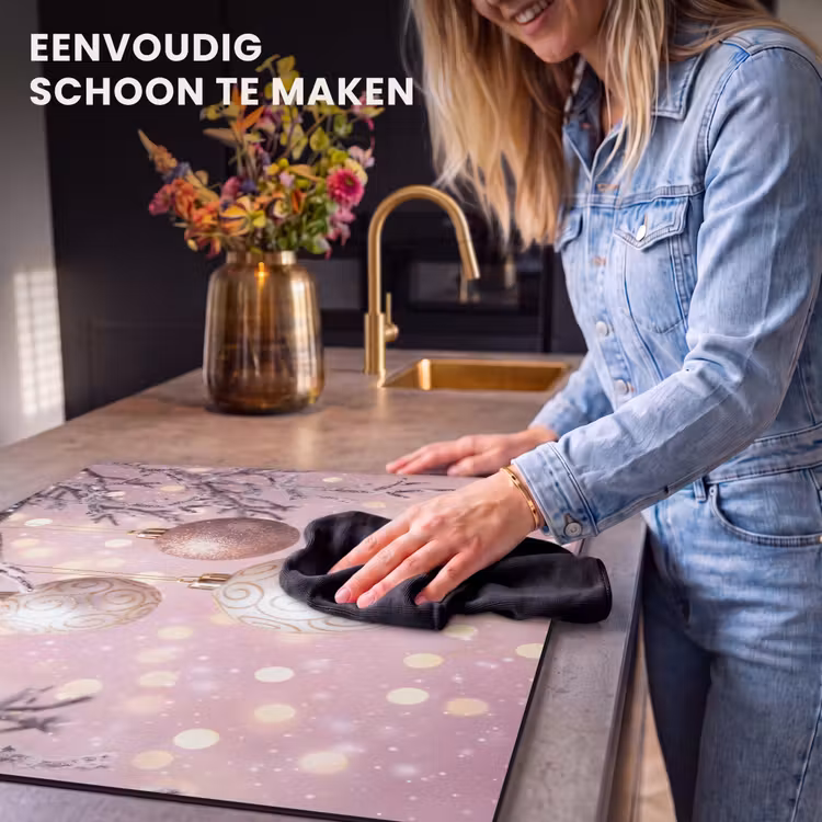 Inductie beschermer - Kerstbal - Roze - Winter — 6