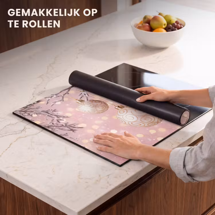 Inductie beschermer - Kerstbal - Roze - Winter — 7