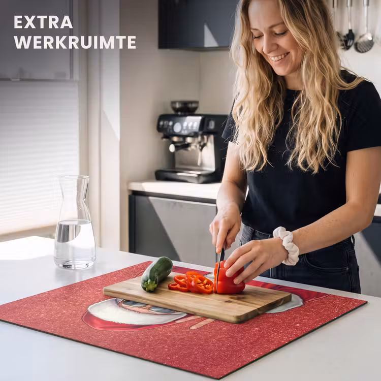 Inductie beschermer - Kerstman - Zonnebril - Kerst — 4