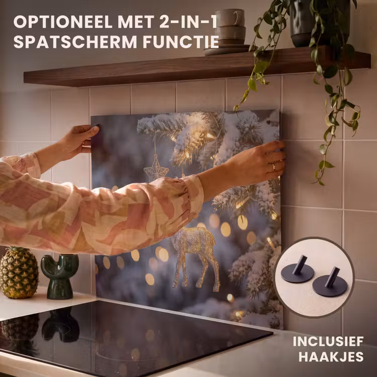 Inductie beschermer - Rendier - Kerst - Sneeuw — 10
