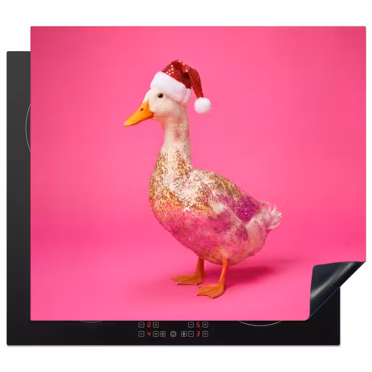 Inductie beschermer - Vogel - Kerst - Roze — 1