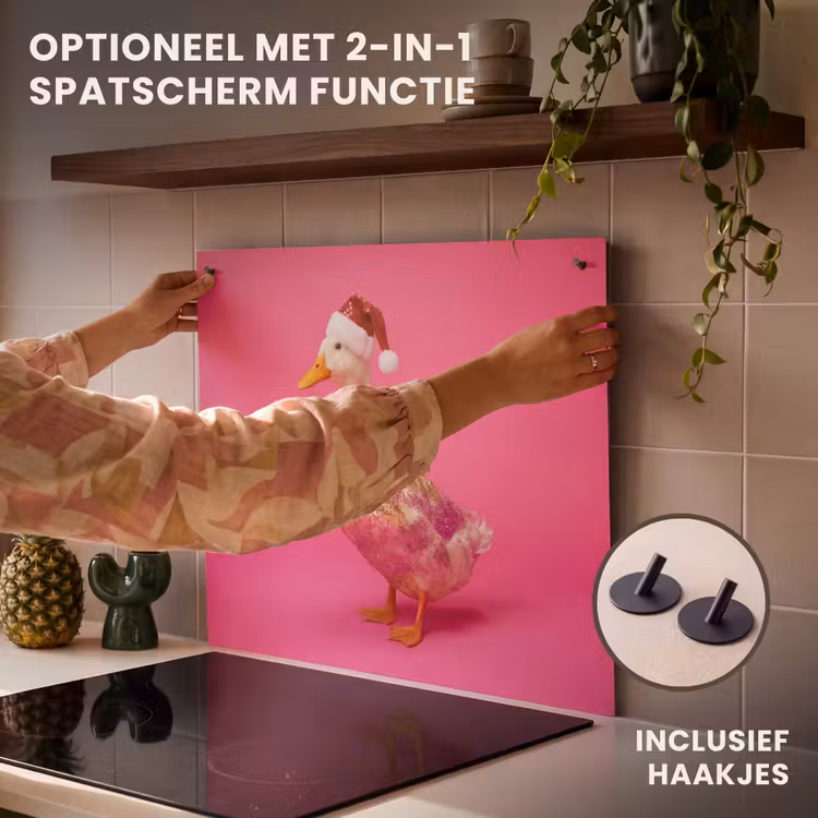 Inductie beschermer - Vogel - Kerst - Roze — 10