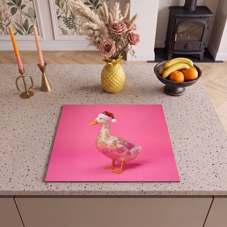 Inductie beschermer - Vogel - Kerst - Roze — 2