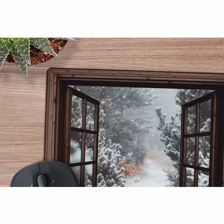 Muismat - Bos - Winter - Bomen - Natuur - Pad - Doorkijk — 4