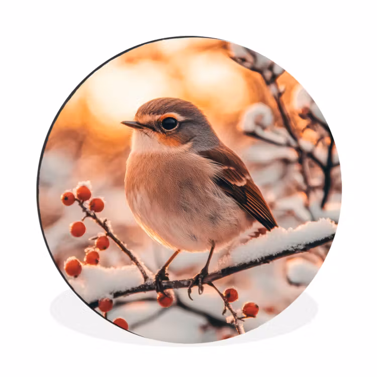 Vogel - Tak - Winter - Dieren - Sneeuw — 1