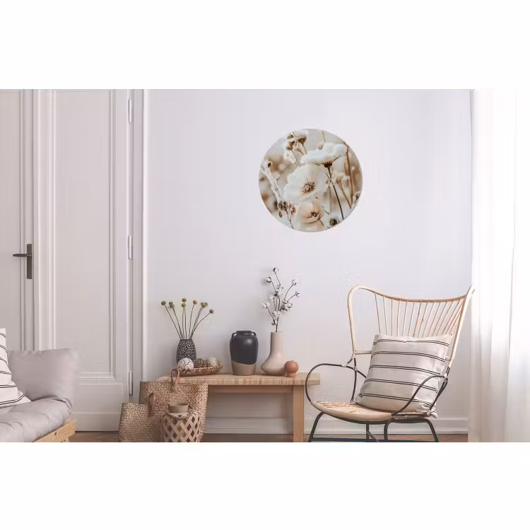 Bloemen - Winter - Wit - Sneeuw - Beige — 2
