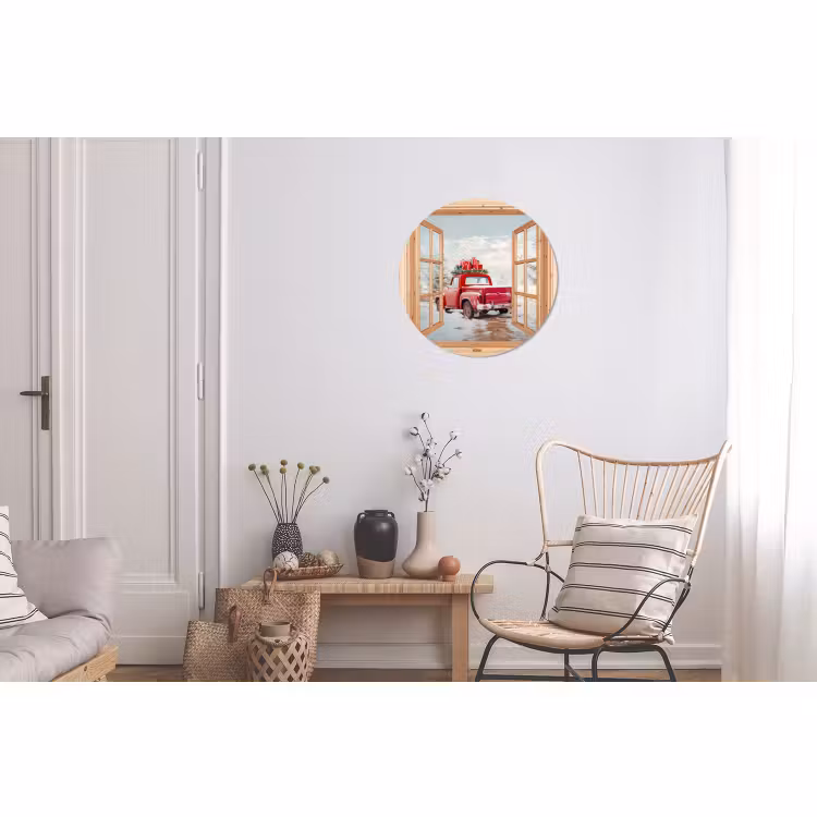 Doorkijk - Auto - Kerst - Cadeaus - Winter - Landschap — 2
