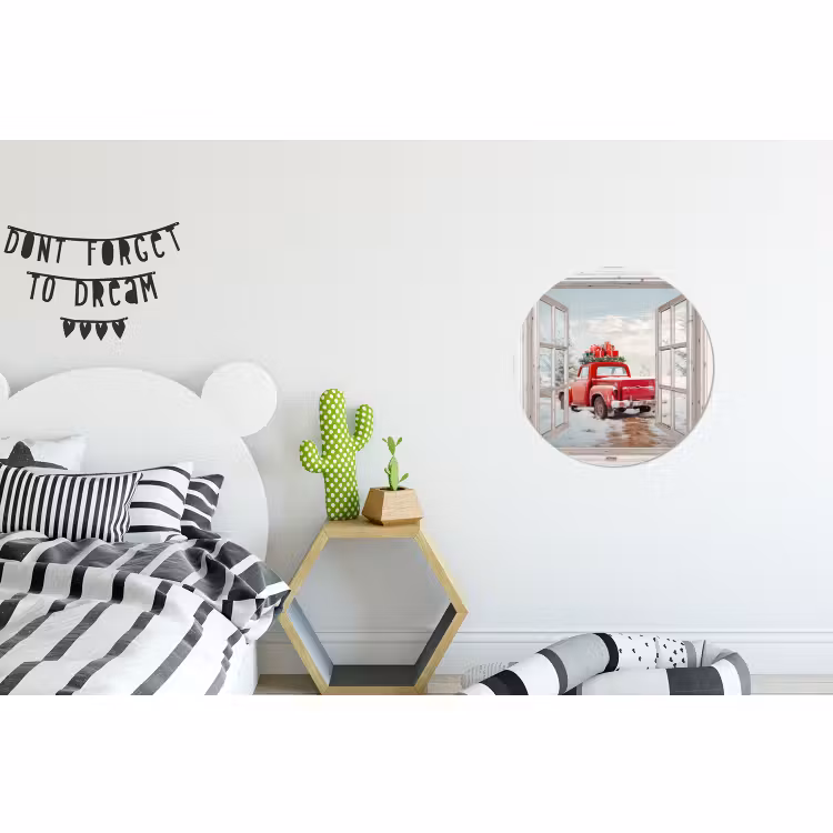 Auto - Rood - Cadeaus - Winter - Kerst - Doorkijk - Wit — 5