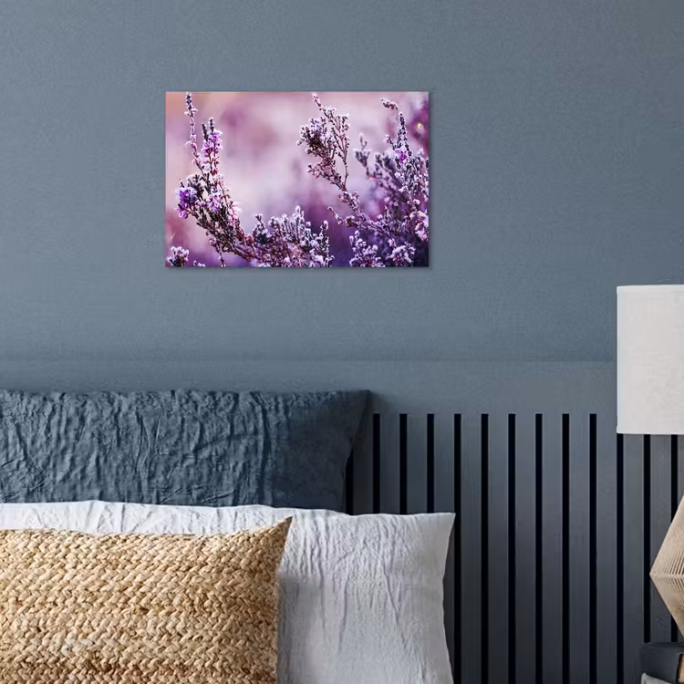 Poster - Lavendel - Winter - Bloemen - Paars — 3