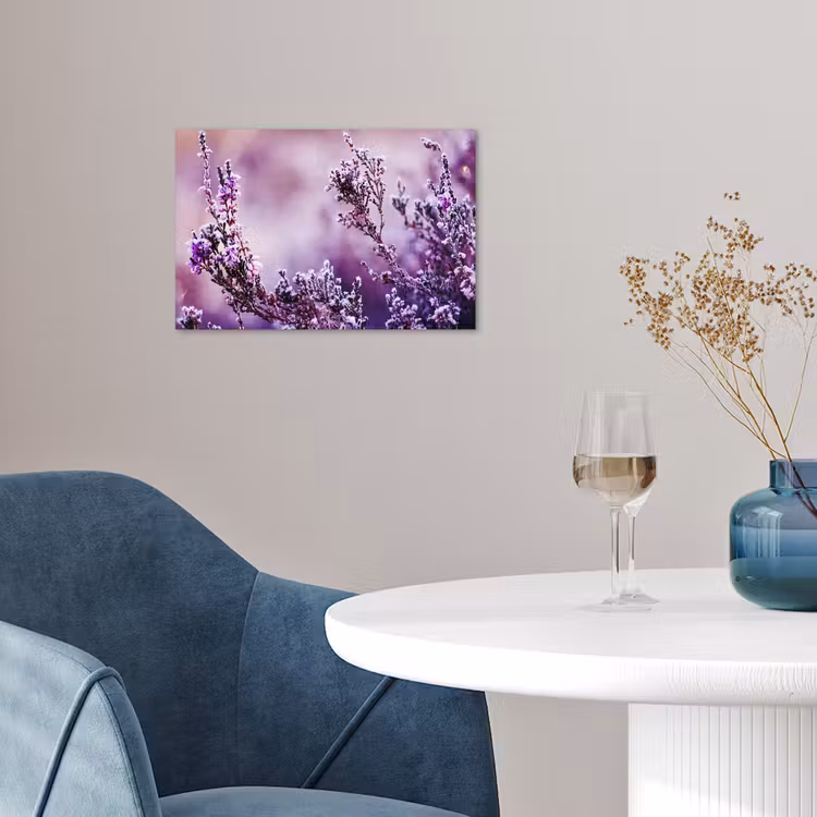 Poster - Lavendel - Winter - Bloemen - Paars — 4