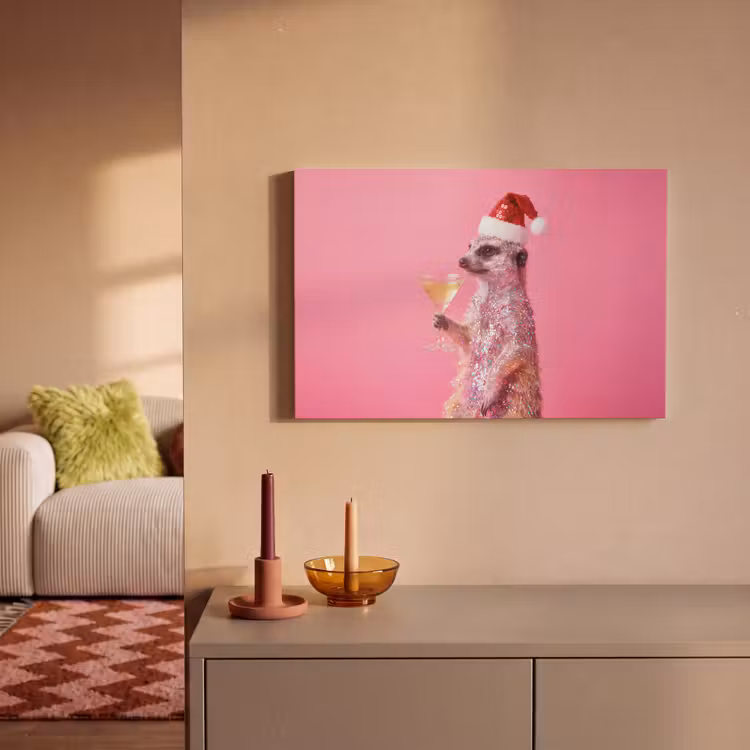 Canvas schilderij - Dieren - Glitter - Feest — 2