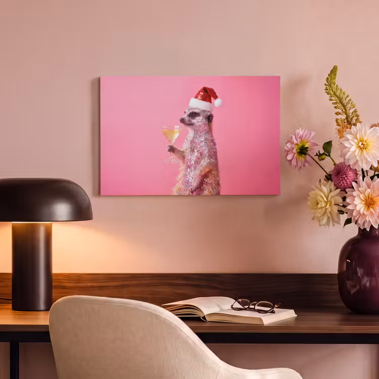 Canvas schilderij - Dieren - Glitter - Feest — 6