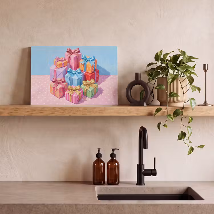 Canvas schilderij - Geschenken - Feest - Kleurrijk — 4