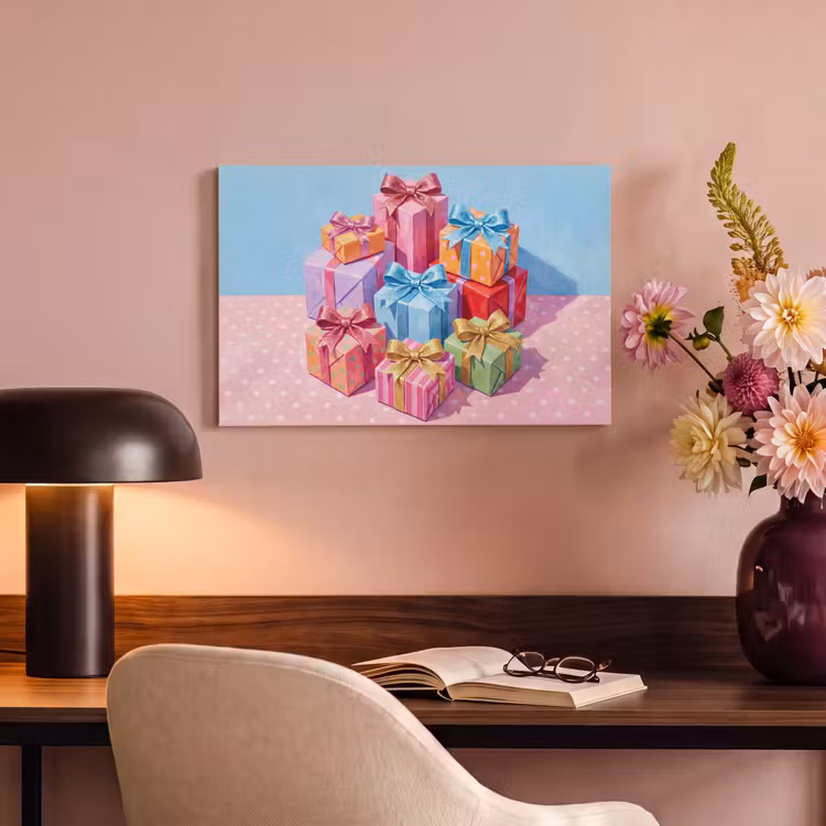 Canvas schilderij - Geschenken - Feest - Kleurrijk — 6