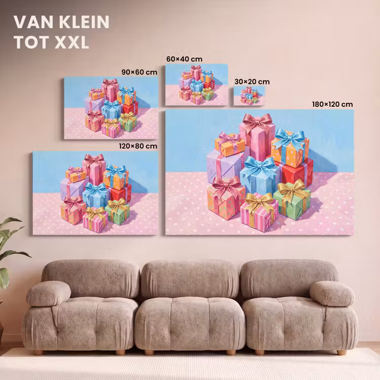 Canvas schilderij - Geschenken - Feest - Kleurrijk — 8