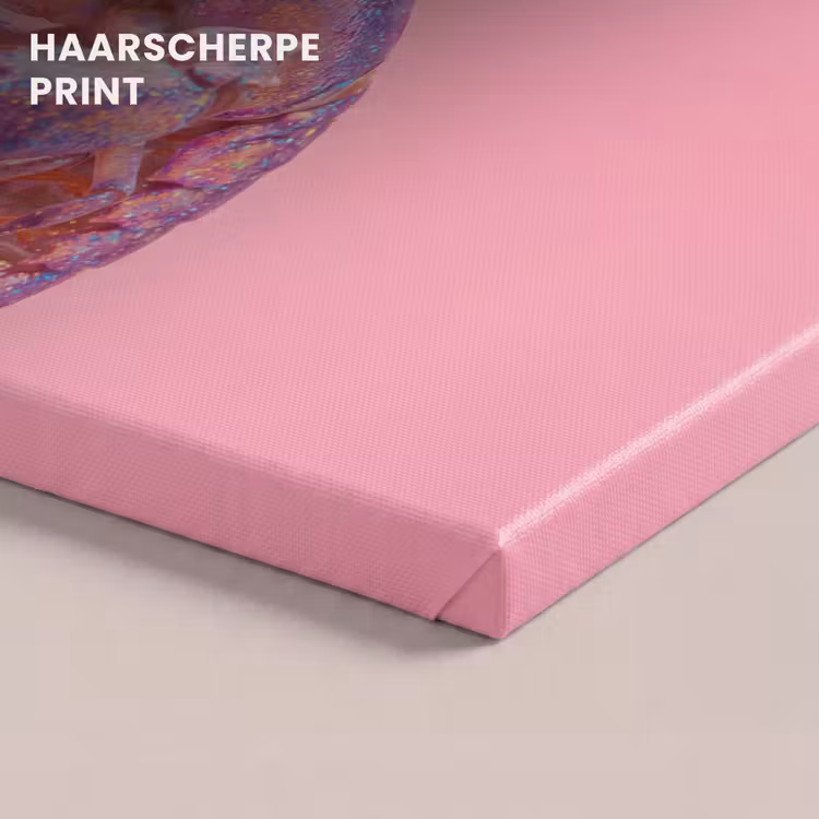 Canvas schilderij - Kreeft - Kerst - Roze — 5