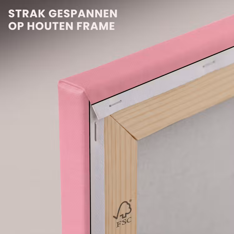 Canvas schilderij - Kreeft - Kerst - Roze — 7