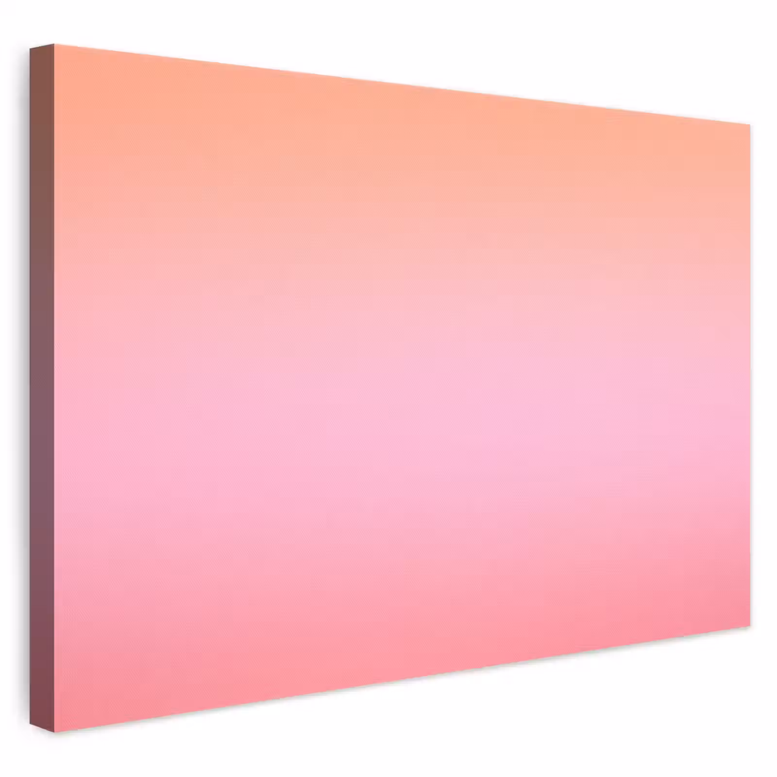 Canvas schilderij - Kleurverloop - Roze - Oranje — 1
