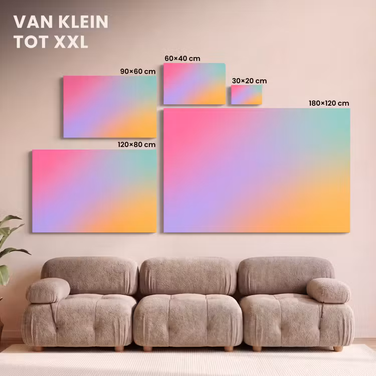Canvas schilderij - Abstract - Kleurverloop - Modern — 8