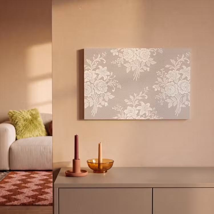 Canvas schilderij - Kant - Textuur - Licht — 2