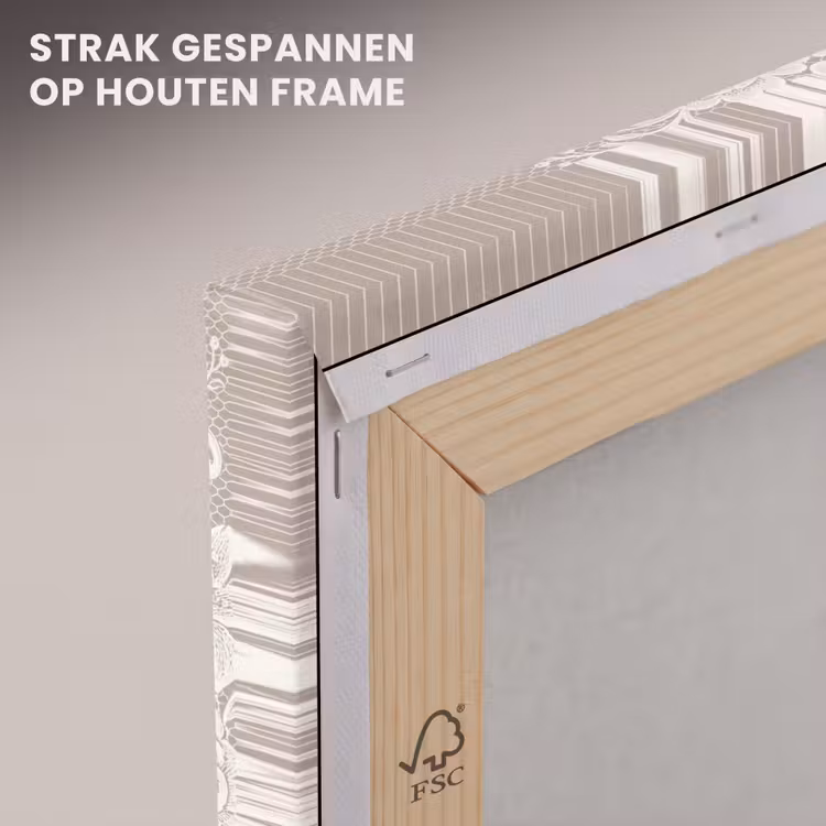 Canvas schilderij - Kant - Textuur - Licht — 7
