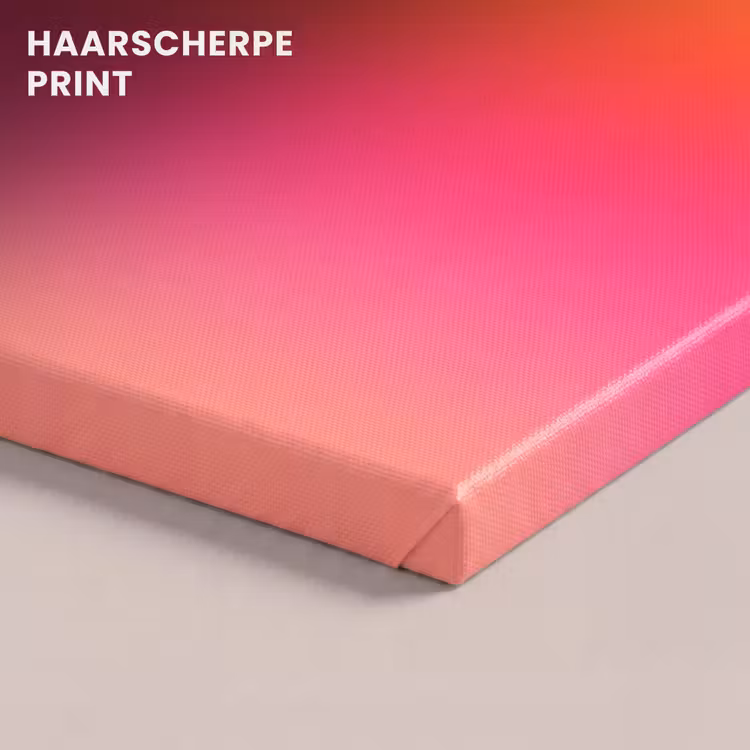Canvas schilderij - Kleurverloop - Oranje - Roze — 5