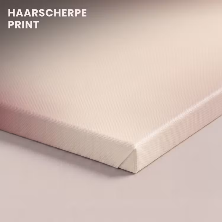 Canvas schilderij - Kleurverloop - Rood - Beige — 5