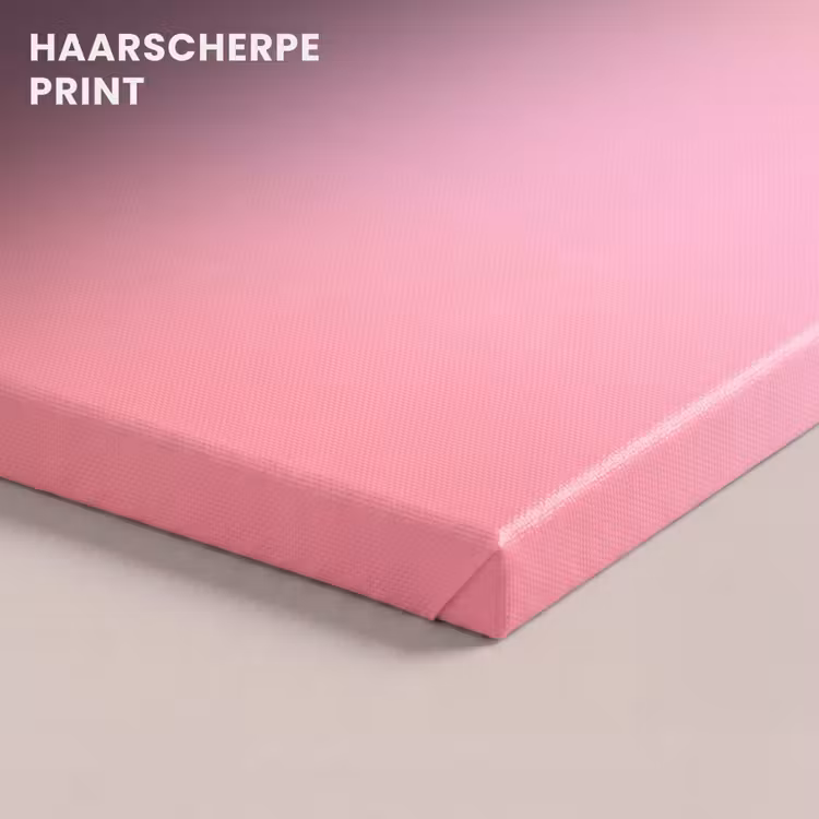 Canvas schilderij - Kleurverloop - Roze - Oranje — 5