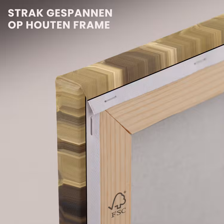 Canvas schilderij - Bladeren - Tropisch - Goud — 7