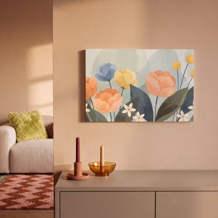 Canvas schilderij - Bloemen - Abstract - Kleurrijk — 2