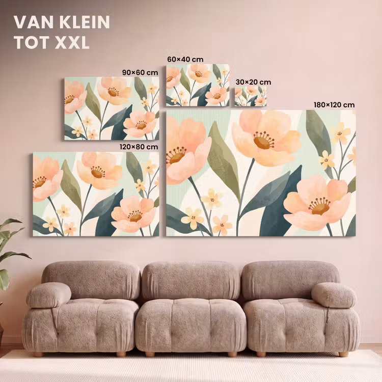 Canvas schilderij - Bloemen - Natuur - Abstract — 8