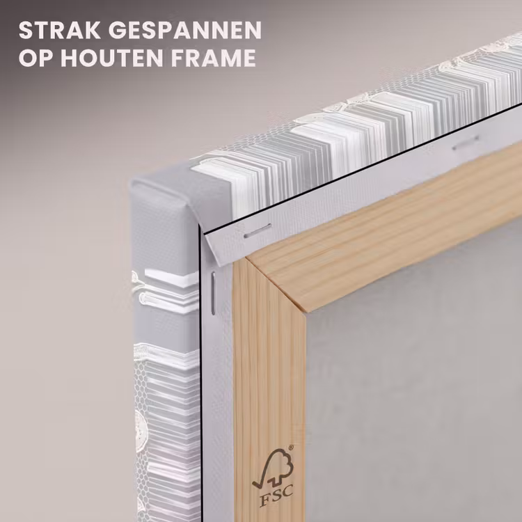 Canvas schilderij - Kant - Bloem - Patroon — 7